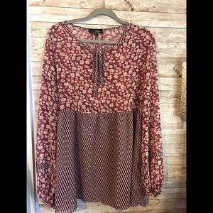 Empire waist spring blouse